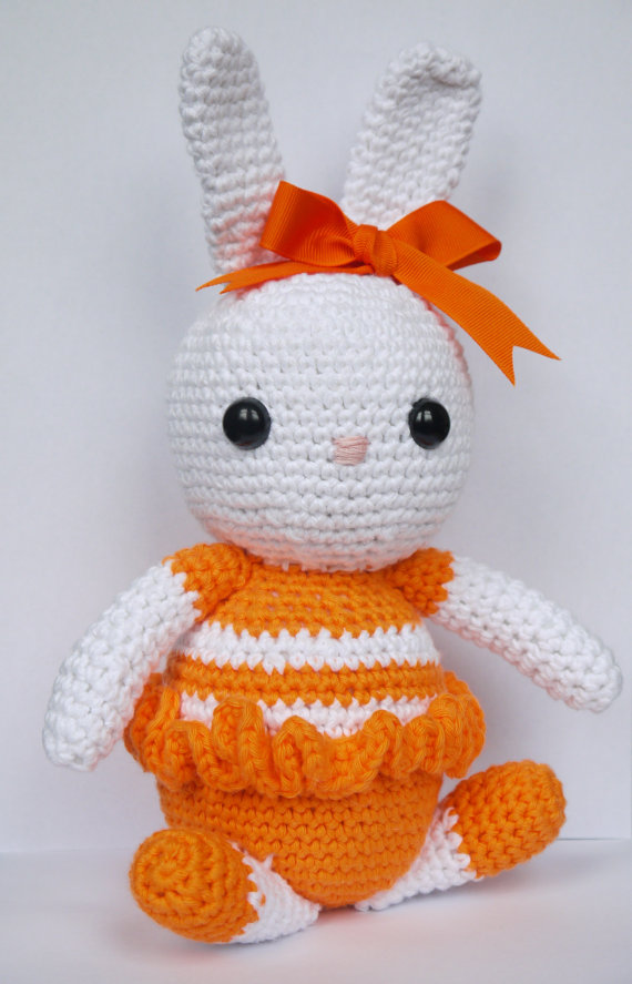 hand knitted bunny